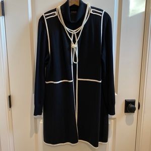 Talbots Long Sleeveless Open Front Duster Cardigan Size L